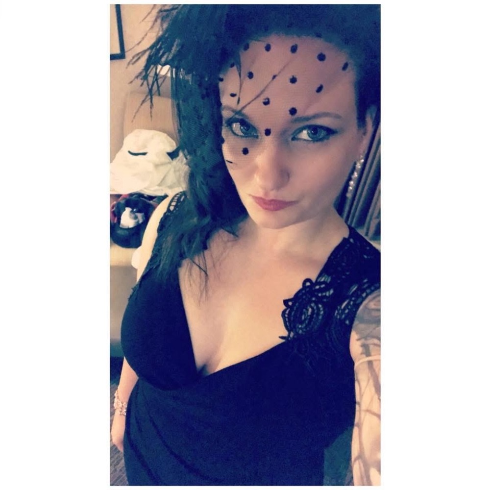 Bisou Bisou Black Lace Detail Dress